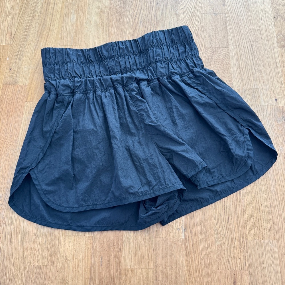 Free People Movement MEDIUM Black The Way Home Athletic Shorts